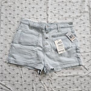 Kensie Light Wash High Rise Jean Shorts